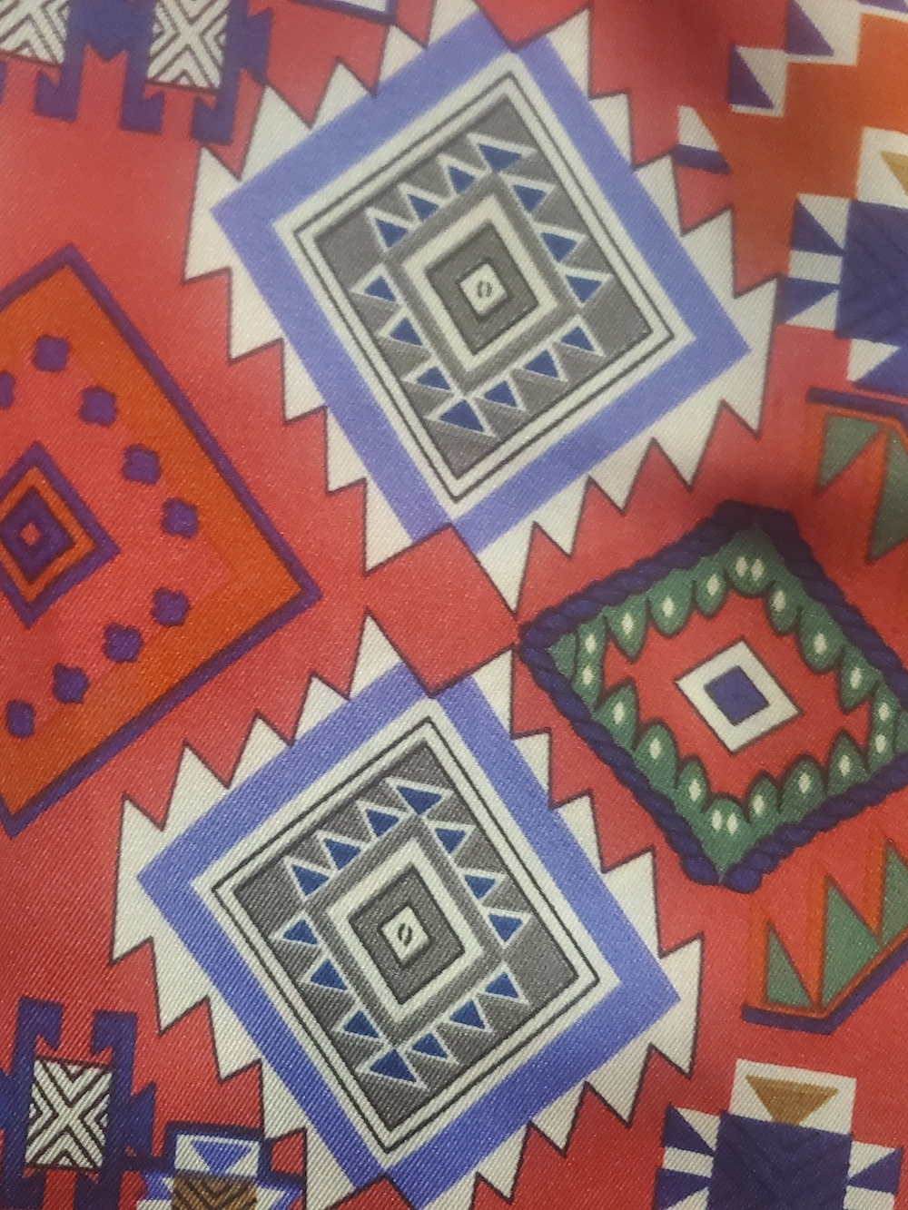 Umgee Red Multicolor Aztec Print Top - Picture 4 of 4
